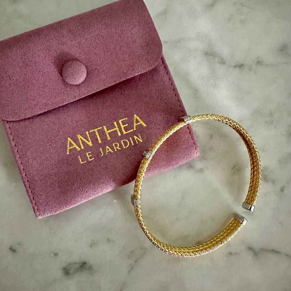 Anthea Le Jardin Two-Tone Flex Bangle - Picture 2 of 5